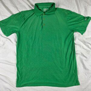 Nike Golf Tour Performance Mens Medium Green Polo Shirt Dri Fit Golf Activewear
